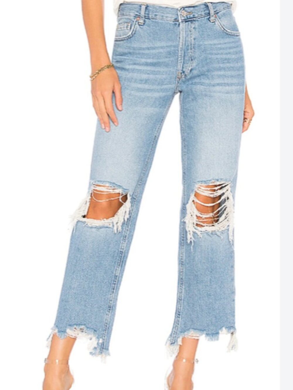 New We The Free / Free People Maggie Relaxed Leg Jeans